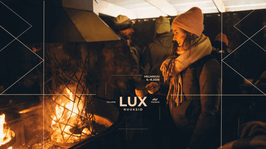 Talvitunnelmaa tulen äärellä luonnossa